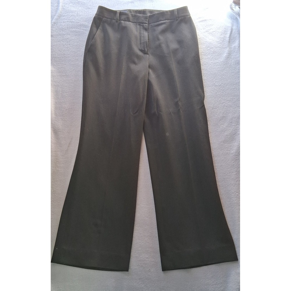 Brooks Brothers Women's Black Wide-Leg Trousers